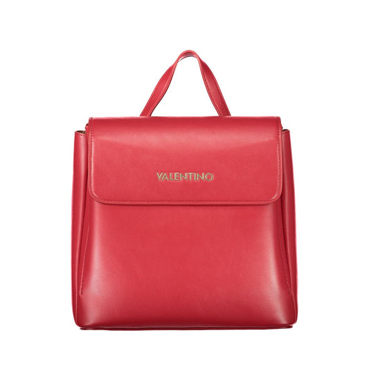 Mario Valentino Red Faux Leather Handbag
