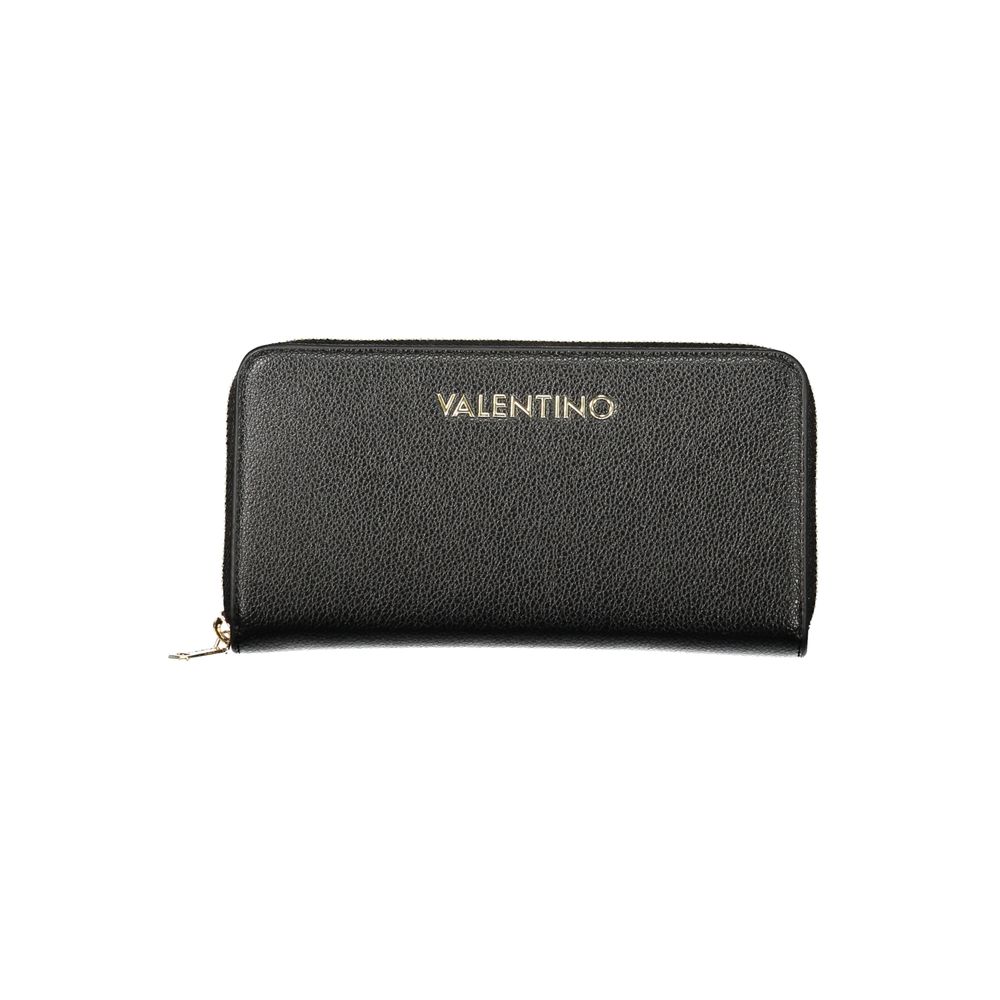 Mario Valentino Black Faux Leather Wallet