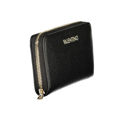 Mario Valentino Black Faux Leather Wallet