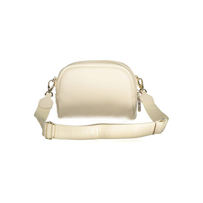 Mario Valentino Beige Faux Leather Handbag