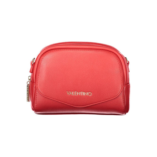 Mario Valentino Red Faux Leather Handbag