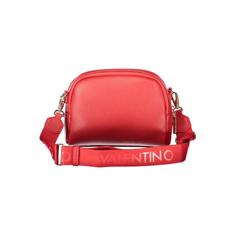 Mario Valentino Red Faux Leather Handbag