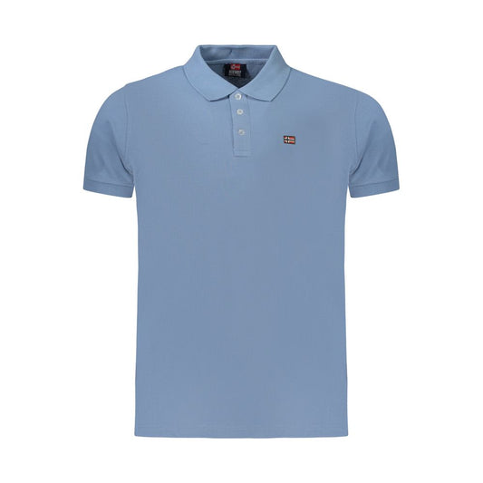 Norway 1963 Azzurro Cotton Mens Polo - Light Blue
