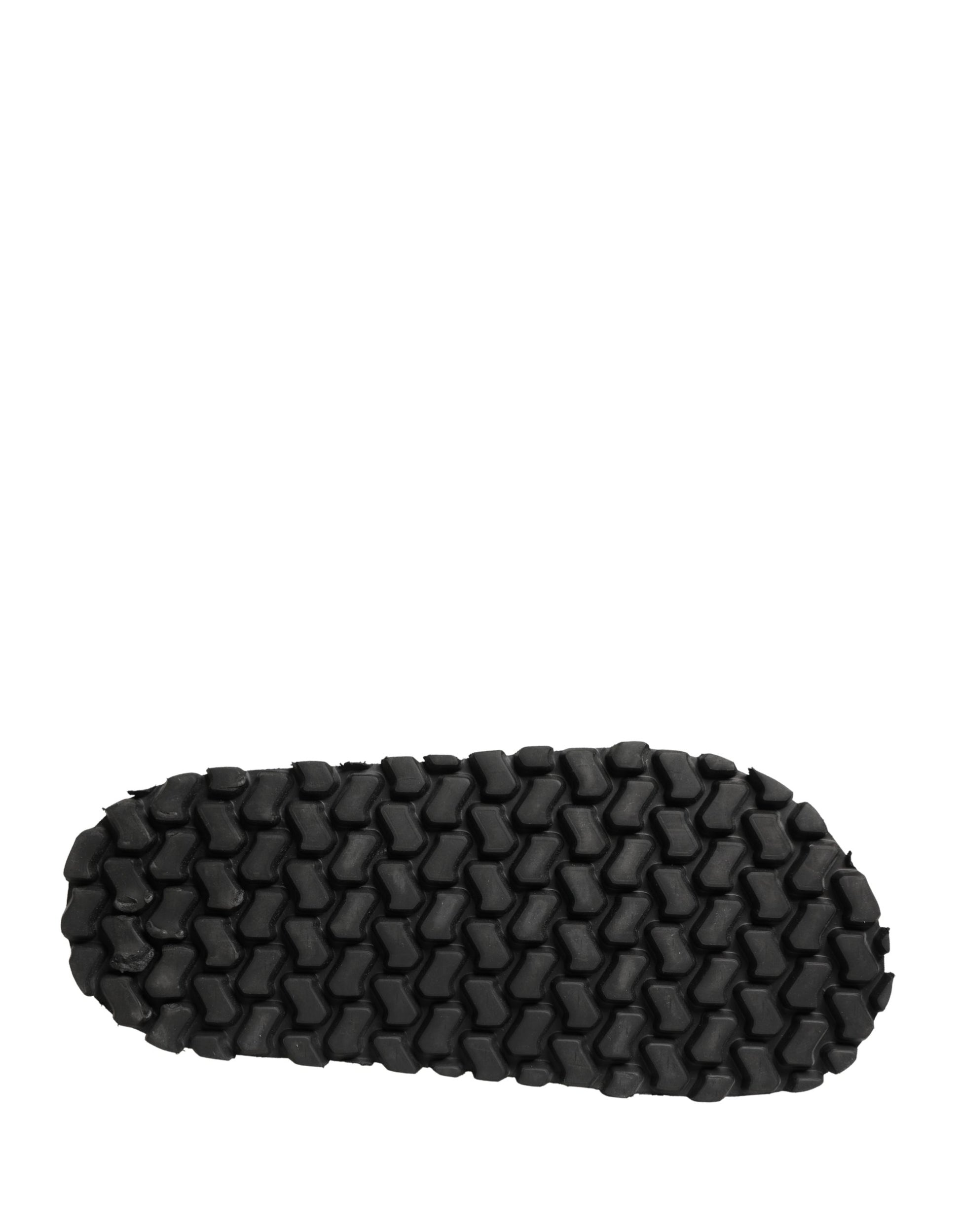 Dolce & Gabbana Black Ruching Detail Flats Sandals for Men