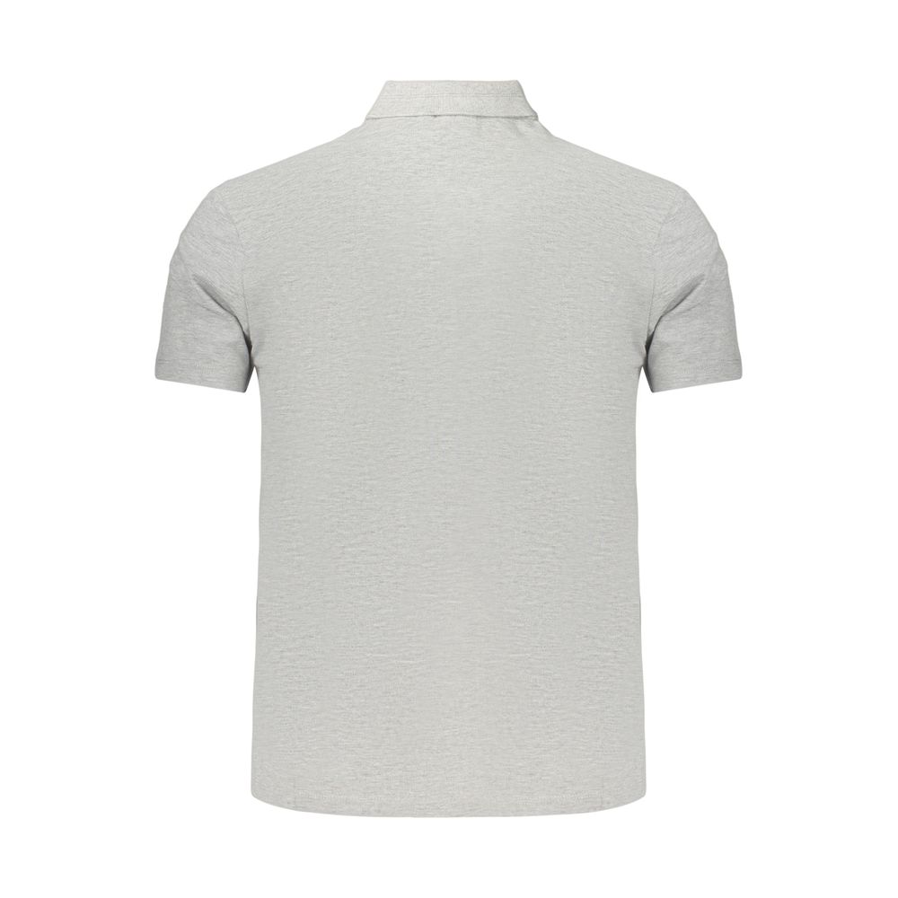 Napapijri Gray Cotton Polo Shirt – Timeless Adventure-Ready Style