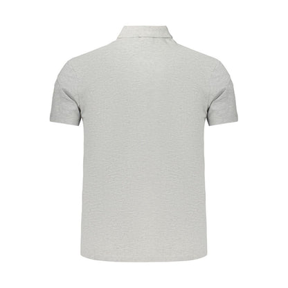Napapijri Gray Cotton Polo Shirt – Timeless Adventure-Ready Style