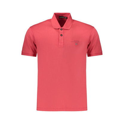 Napapijri Red Cotton Polo Shirt - Urban Adventure Essential