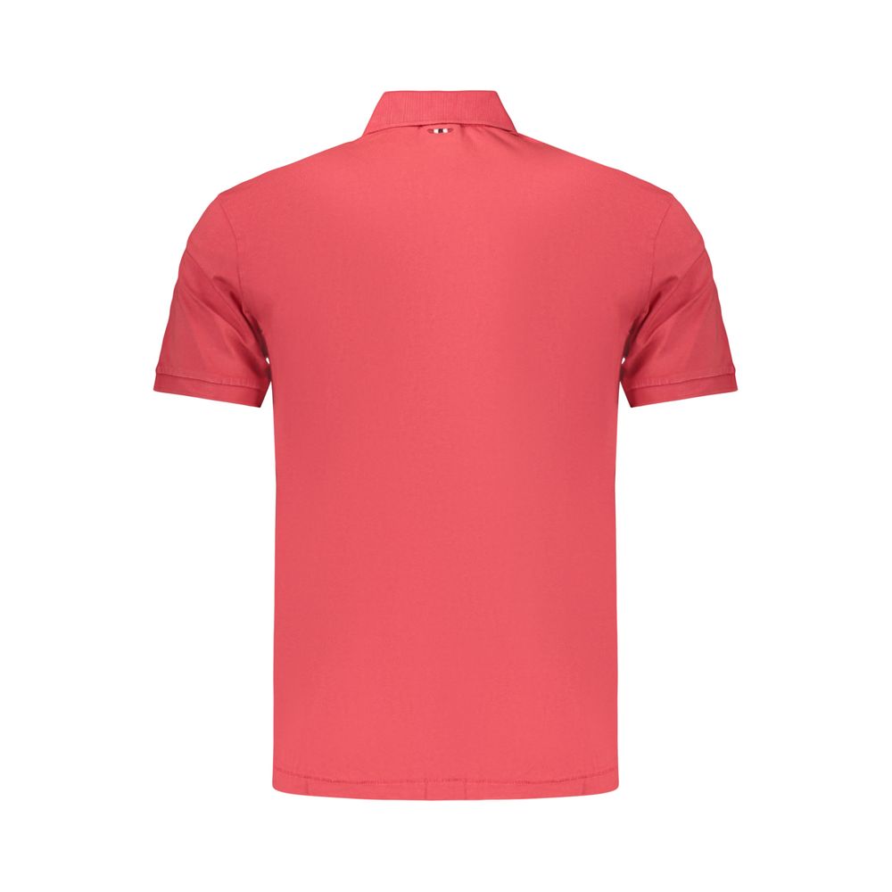 Napapijri Red Cotton Polo Shirt - Urban Adventure Essential