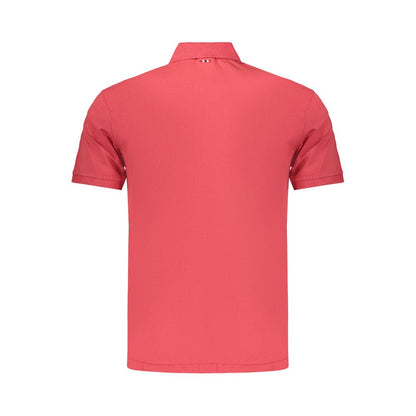 Napapijri Red Cotton Polo Shirt - Urban Adventure Essential
