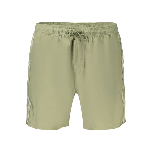 Calvin Klein Green Polyester Swim Shorts for Effortless Style