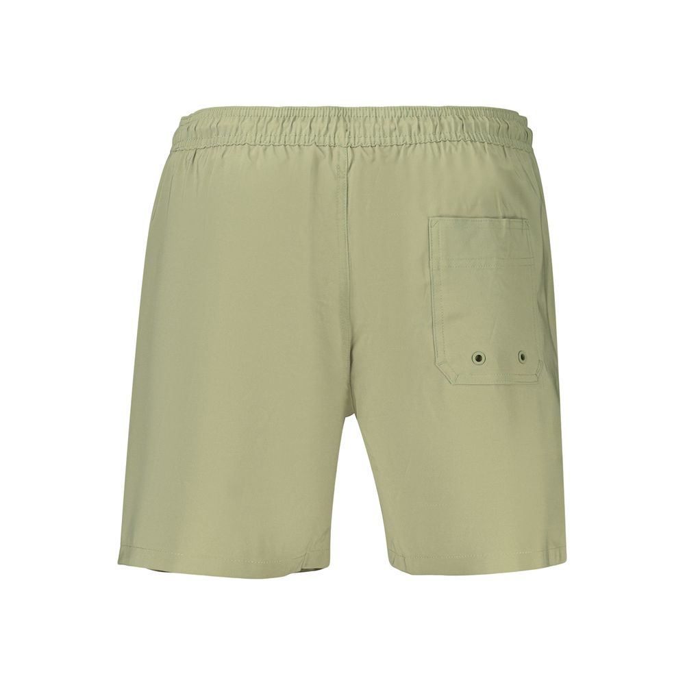 Calvin Klein Green Polyester Swim Shorts for Effortless Style