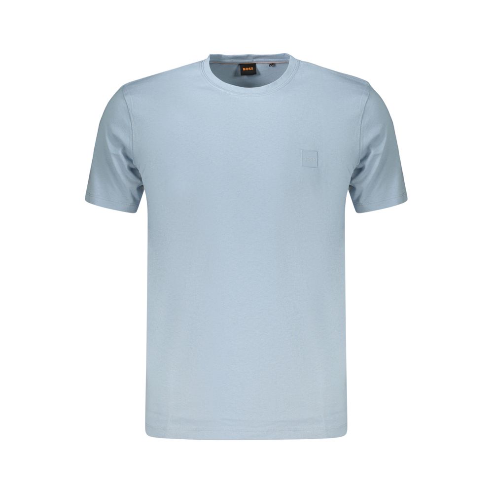Hugo Boss Blue Cotton T-Shirt - Elevated Casual Wear
