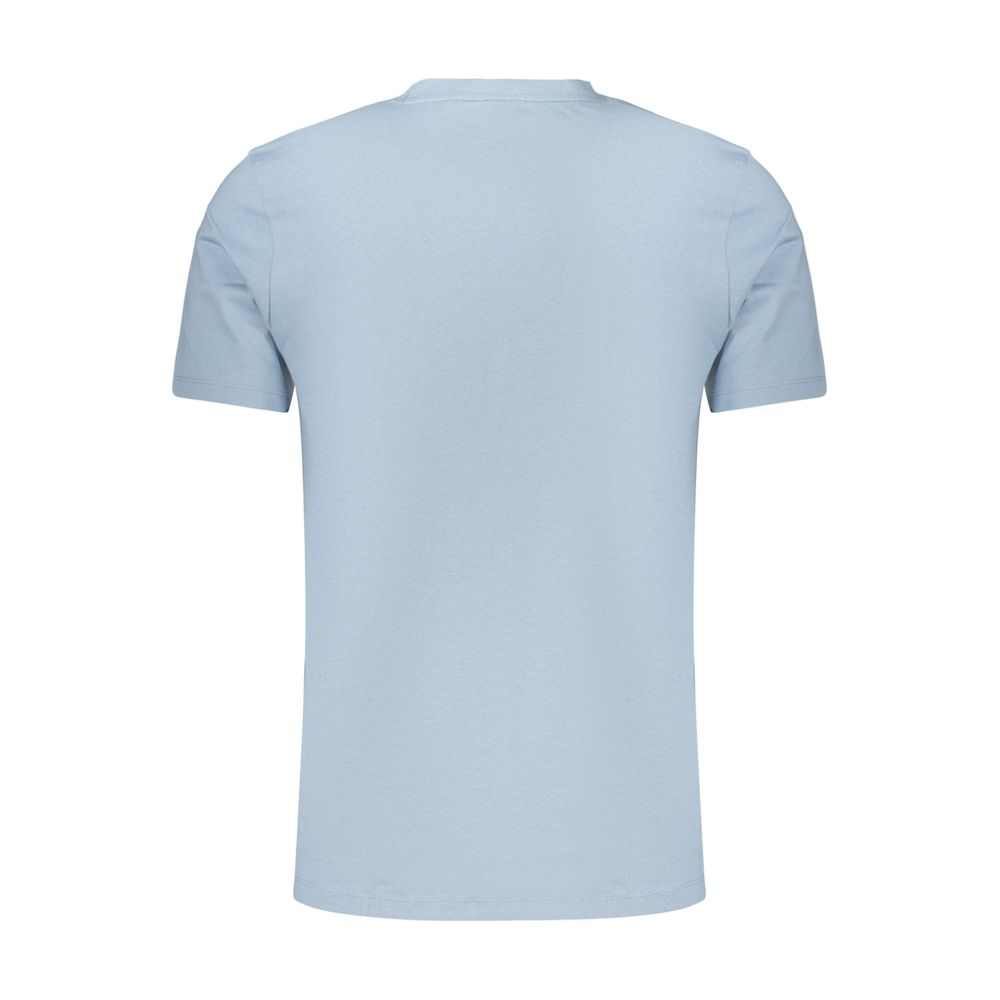 Hugo Boss Blue Cotton T-Shirt - Elevated Casual Wear