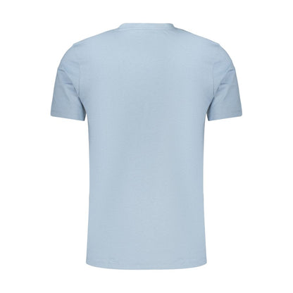 Hugo Boss Blue Cotton T-Shirt - Elevated Casual Wear