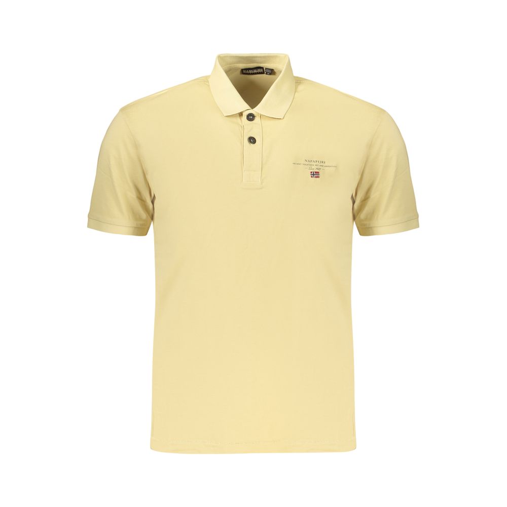 Napapijri Beige Cotton Polo Shirt - Timeless Adventure Essential