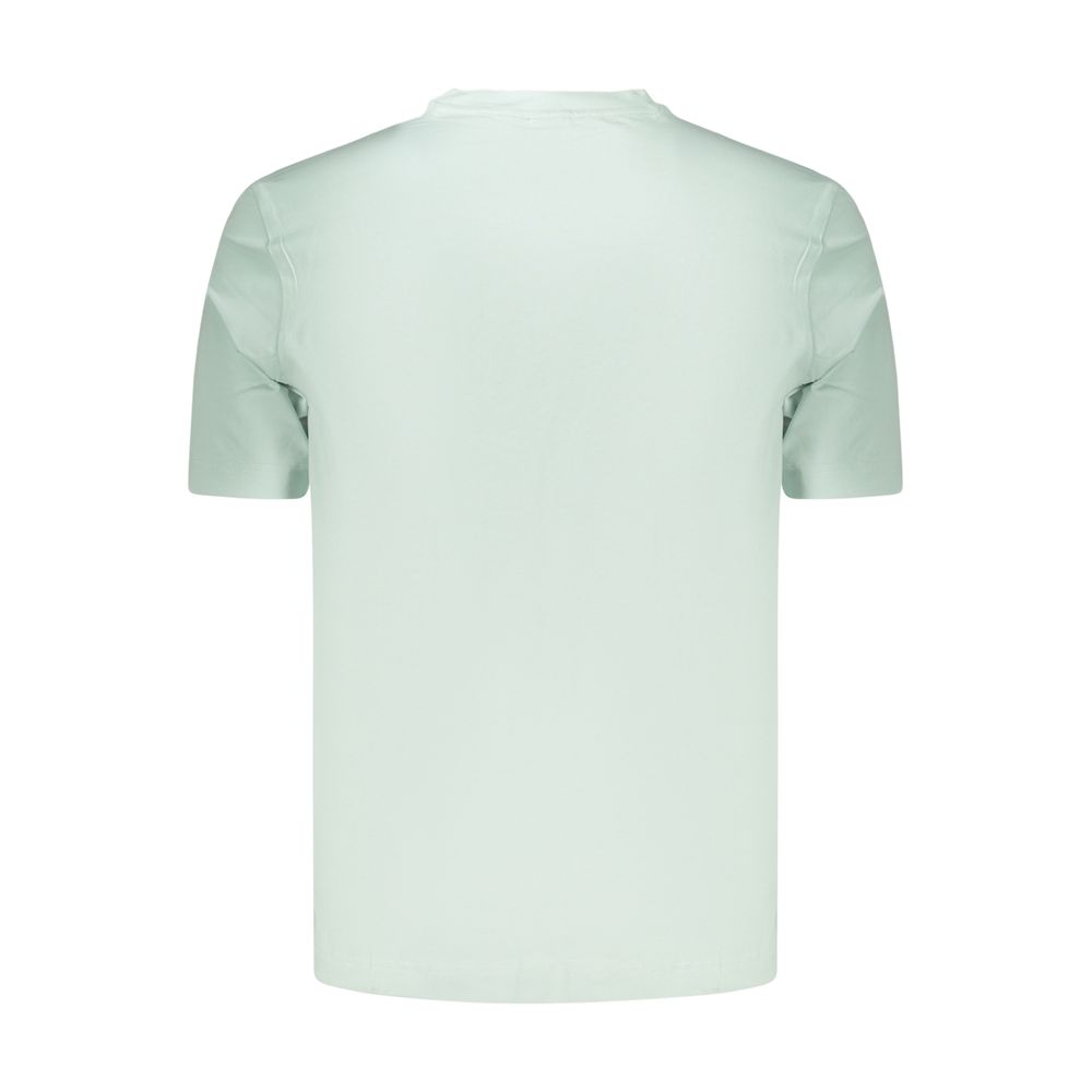 Hugo Boss Blue Cotton T-Shirt - Stylish Comfort in Organic Cotton