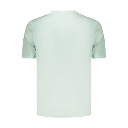 Hugo Boss Blue Cotton T-Shirt - Stylish Comfort in Organic Cotton