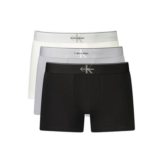 Calvin Klein Grey Cotton Men's Boxer Shorts