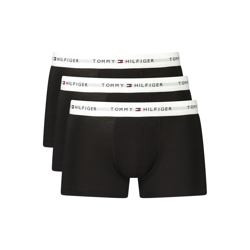 Tommy Hilfiger Black Cotton Men's Boxer 3 Pack