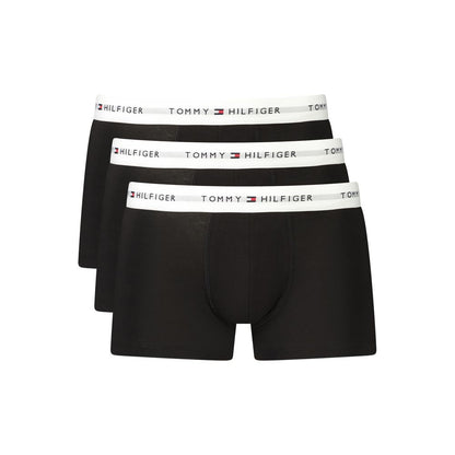 Tommy Hilfiger Black Cotton Men's Boxer 3 Pack