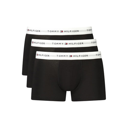 Tommy Hilfiger Black Cotton Men's Boxer 3 Pack