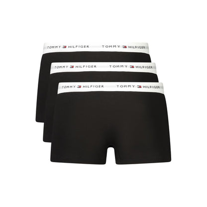 Tommy Hilfiger Black Cotton Men's Boxer 3 Pack