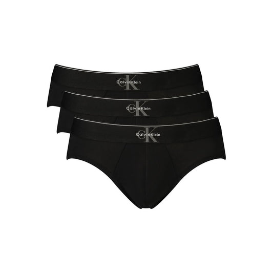 Calvin Klein Black Cotton Men's Underwear - Trio of Comfort and Style