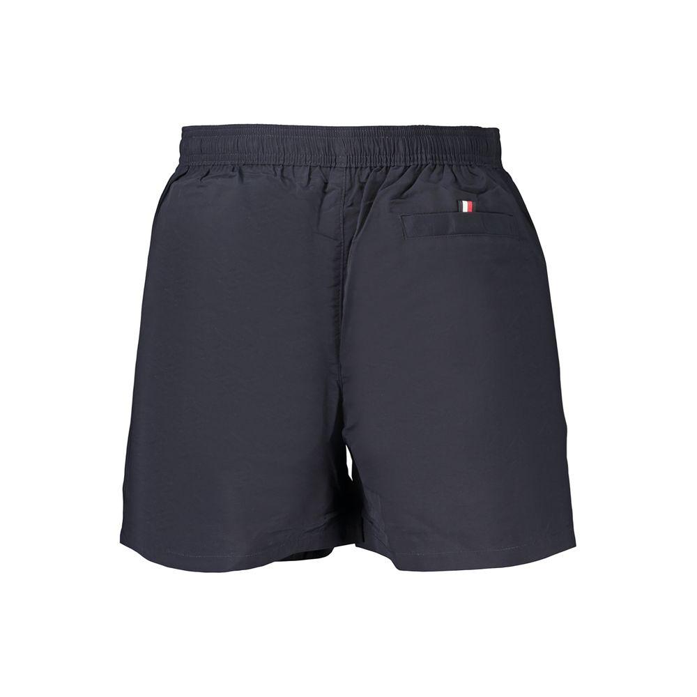 Tommy Hilfiger Blue Colour-Blocked Drawstring Swim Shorts