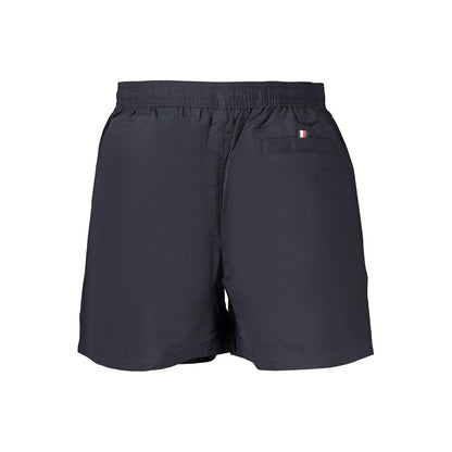 Tommy Hilfiger Blue Colour-Blocked Drawstring Swim Shorts