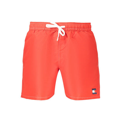 Tommy Hilfiger Red Polyester Men's Swim Shorts