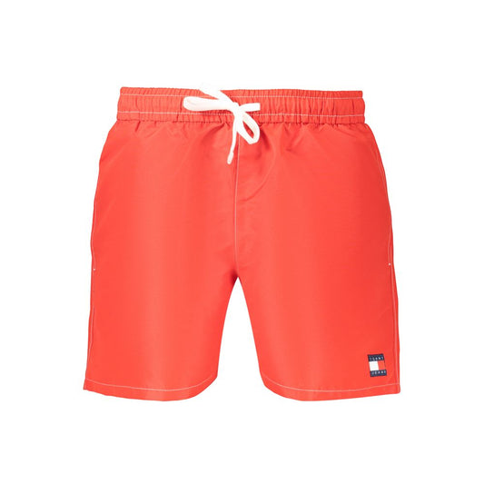 Tommy Hilfiger Red Polyester Men's Swim Shorts