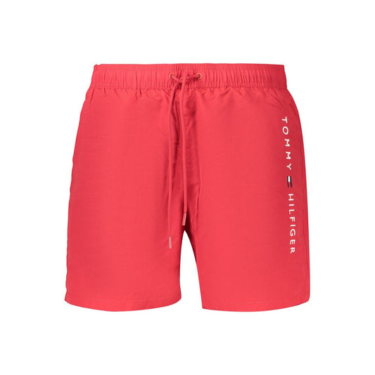 Tommy Hilfiger Red Polyester Mens Swimwear