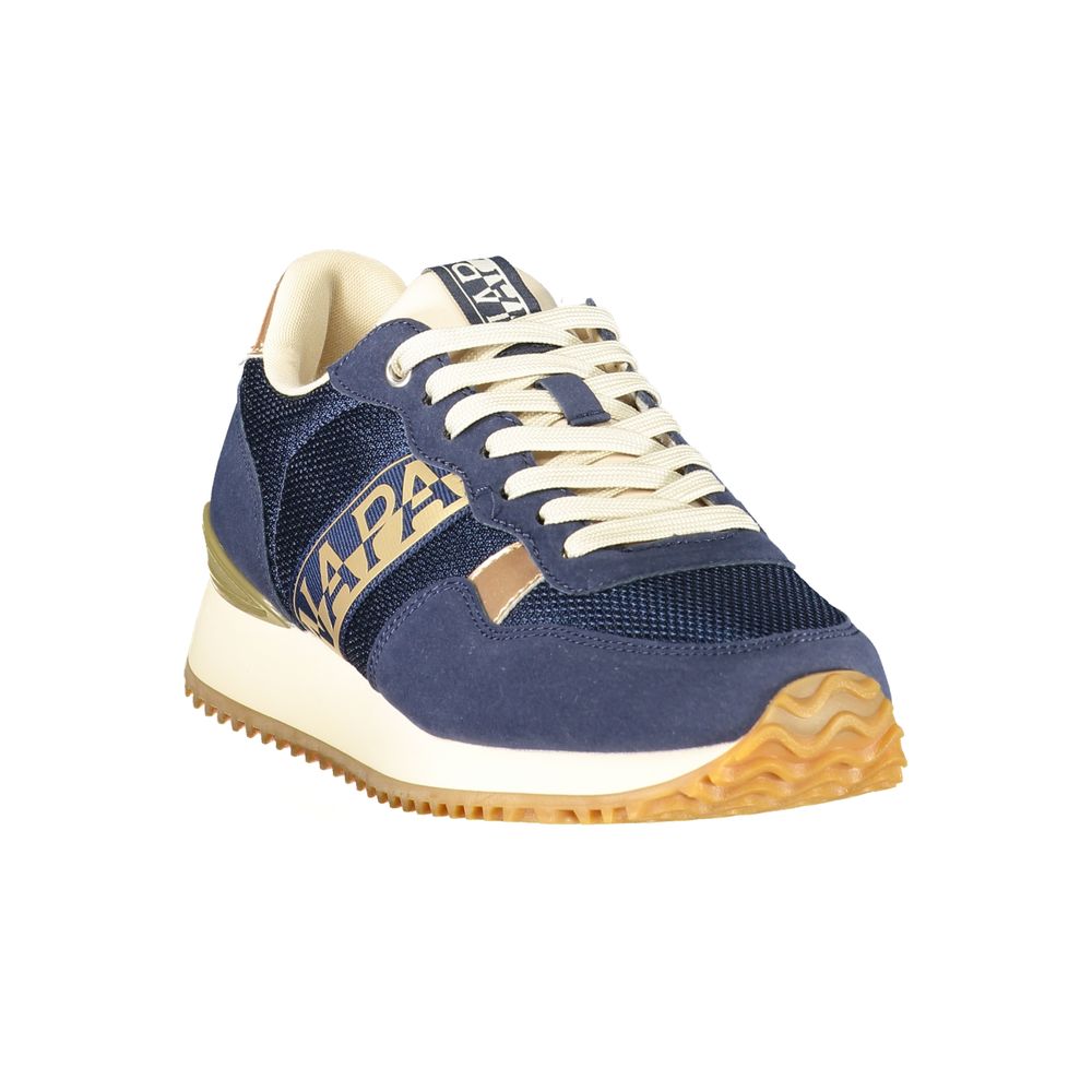 Napapijri Blue Polyester Athletic Sneakers