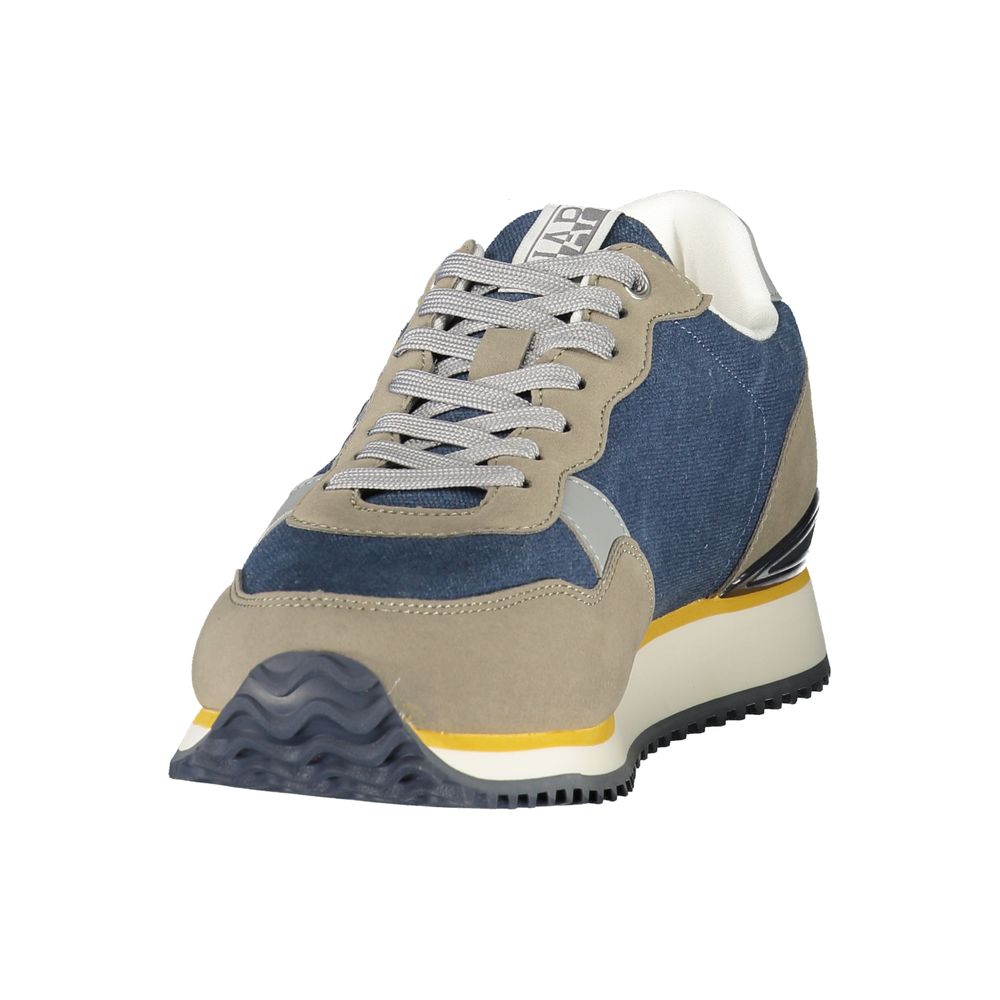 Napapijri Blue Polyester Athletic Sneakers – Your Perfect Adventure Companion