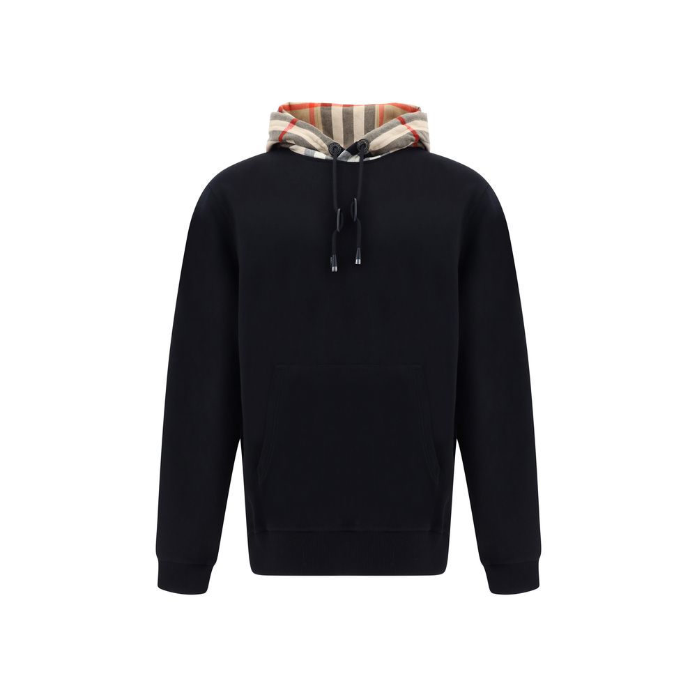 Burberry Black Cotton Samuel Hoodie Sweatshirt