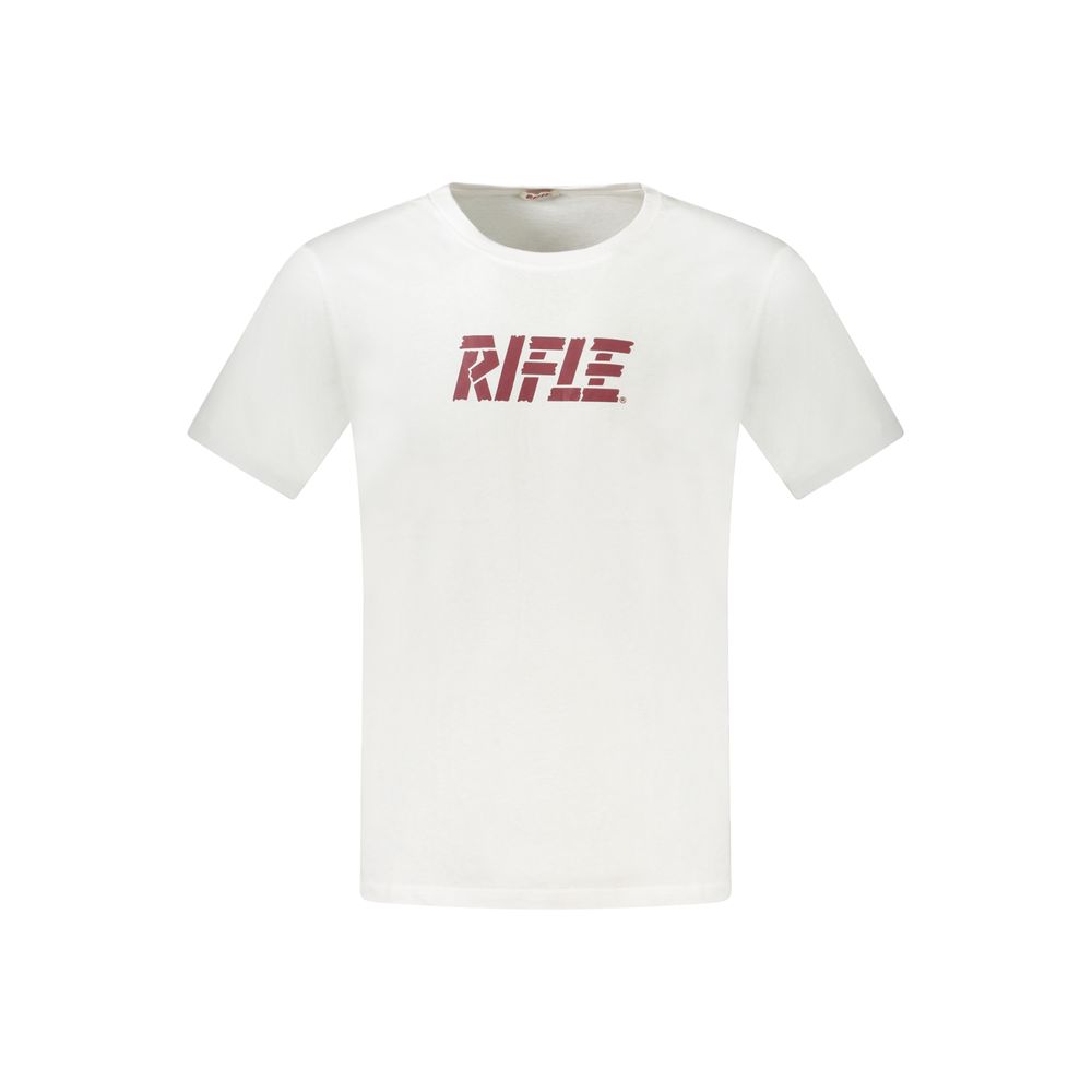 Rifle Bianco Cotton Logo T-Shirt