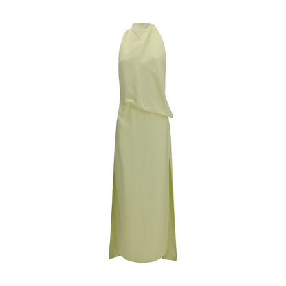 Max Mara Long Dolmen Dress in Green