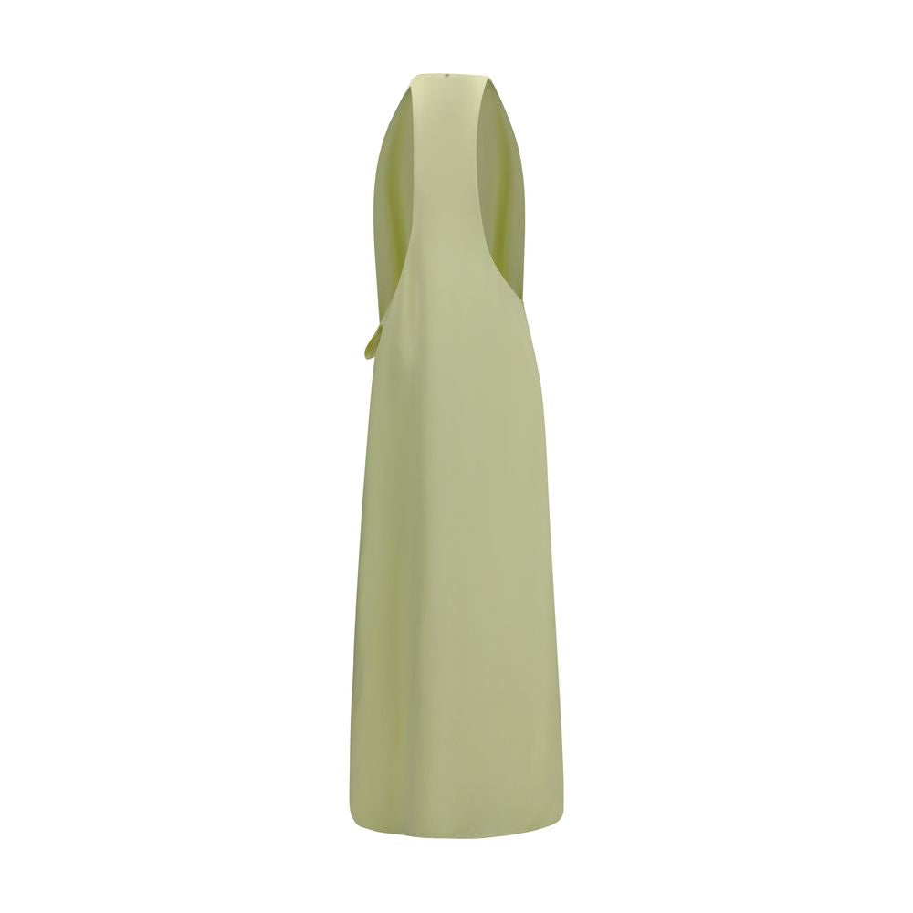 Max Mara Long Dolmen Dress in Green