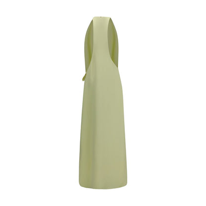 Max Mara Long Dolmen Dress in Green