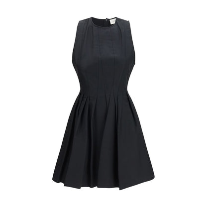 Max Mara Black Cotton Sleeveless Mini Dress
