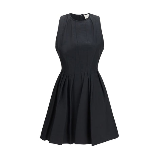 Max Mara Black Cotton Sleeveless Mini Dress
