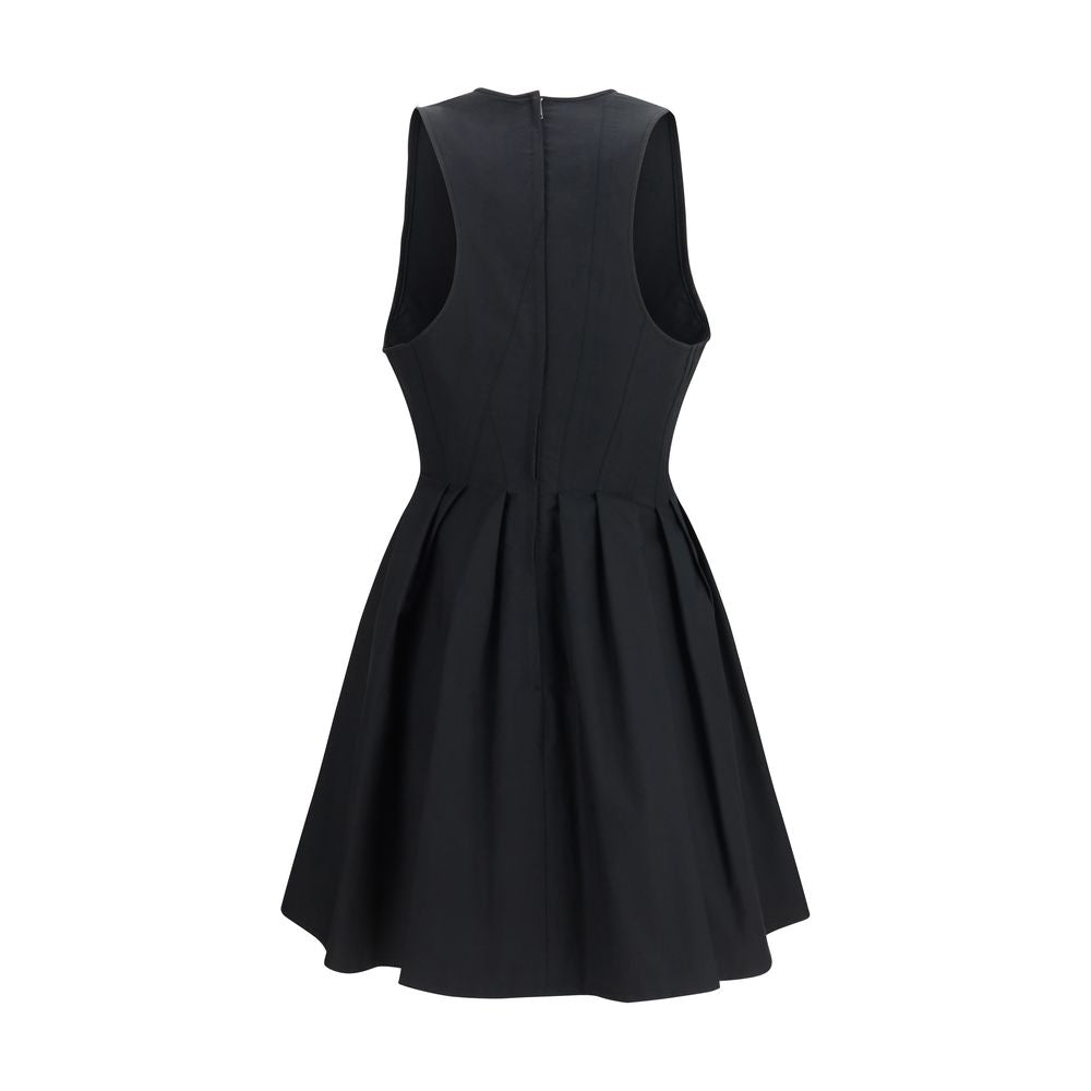 Max Mara Black Cotton Sleeveless Mini Dress