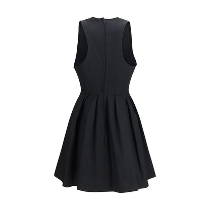 Max Mara Black Cotton Sleeveless Mini Dress