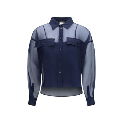 Max Mara Blue Silk Shirt - Colomba Shirt