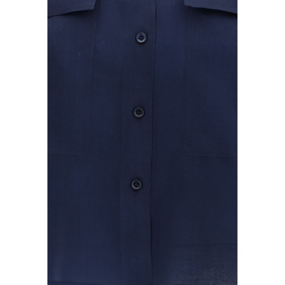 Max Mara Blue Silk Shirt - Colomba Shirt