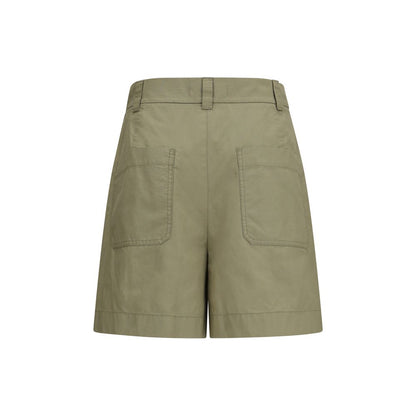 Max Mara Green Cotton Bermuda Shorts