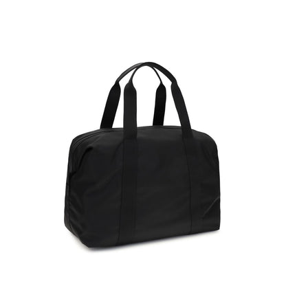 Prada Black Calf Leather Bos Taurus Luggage and Travel Bag