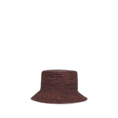 Vivienne Westwood Brown Orb Raffia Bucket Hat