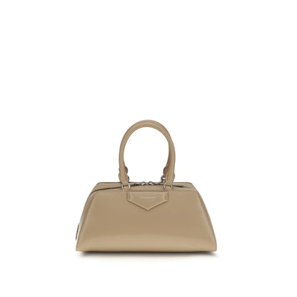 Givenchy Beige Calf Leather Small East-West Antigona Shoulder Bag
