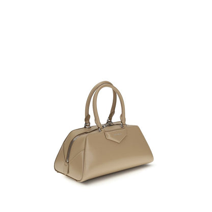 Givenchy Beige Calf Leather Small East-West Antigona Shoulder Bag